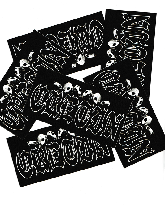 Turtle skull sticker 2