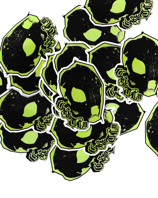 Turtle skull sticker