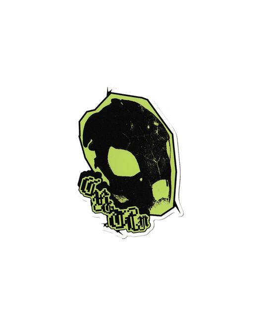 Turtle skull sticker
